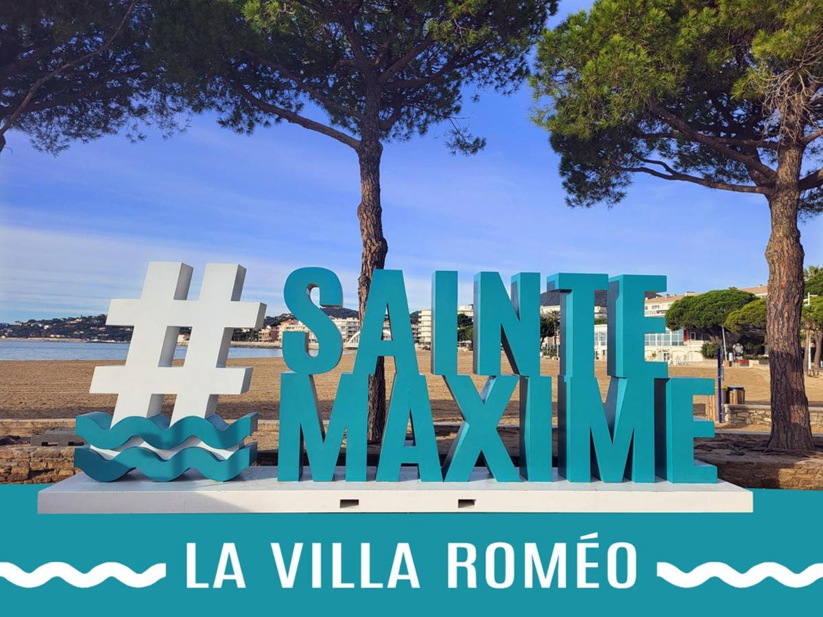 La Villa Romeo, Piscine Et Spa 생트막시메 외부 사진